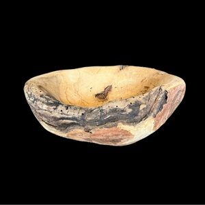Live Edge Cherry Burl Wood Bowl Hand Crafted 16.25” x 14.5” x 7.75” WV Basin
